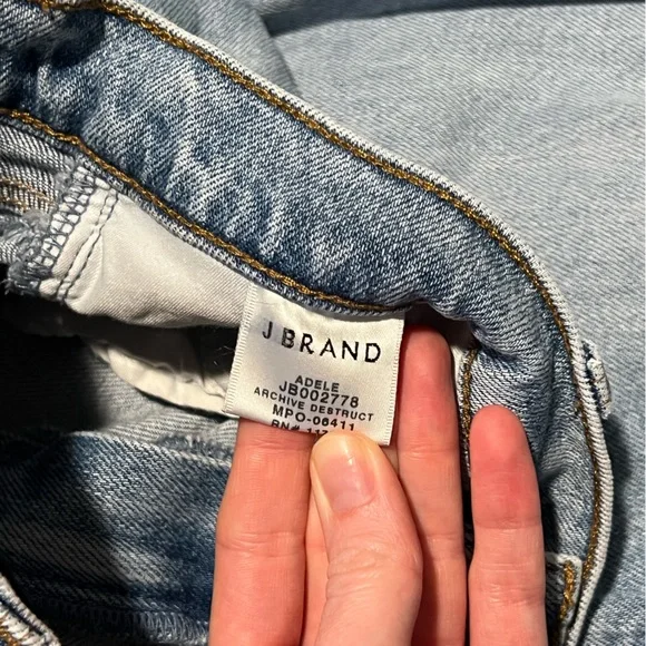 J Brand Adele Straight Mid-Rise Jeans Archive Destruct size 31 - Picture 5 of 7